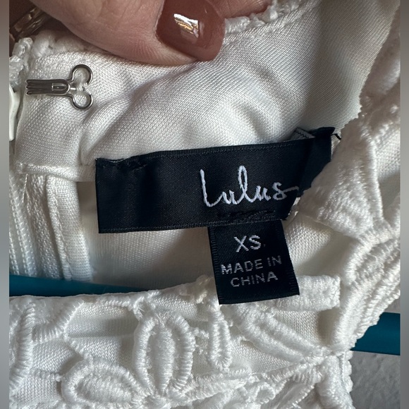 Lulu’s NWOT Love Poem Ivory Lace Mini Dress - Picture 4 of 4